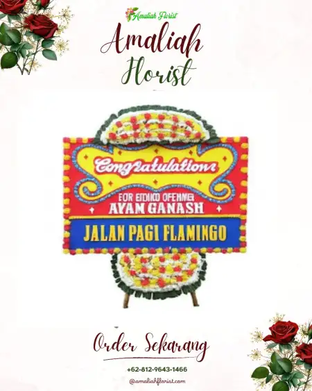 Sewa Papan Bunga Haju